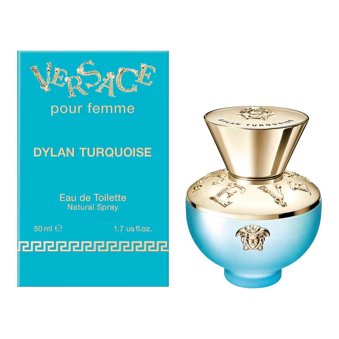 Versace Pour Femme Dylan Turquoise for Women Eau de Toilette Spray 1.7 oz