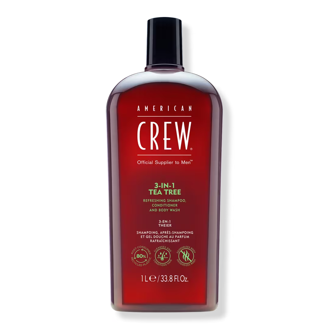 American Crew 3-in-1 Tea Tree Shampoo, Conditioner and Body Wash 33.8 oz