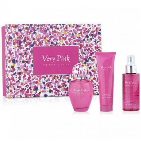 Very Pink by Perry Ellis Fragrance for Women 3 Piece Gift Set