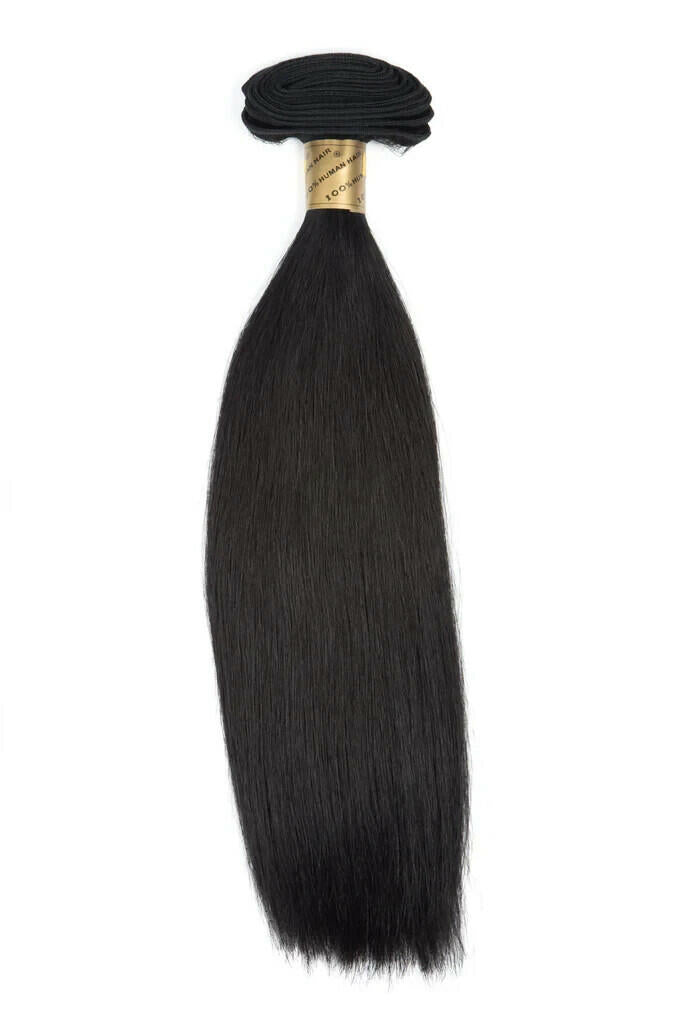 Bohyme Silky Straight Machine Tied Weft Human Hair 16" Color 1
