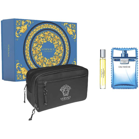 Versace Man Eau Fraiche Fragrance for Men 3 Piece Gift Set