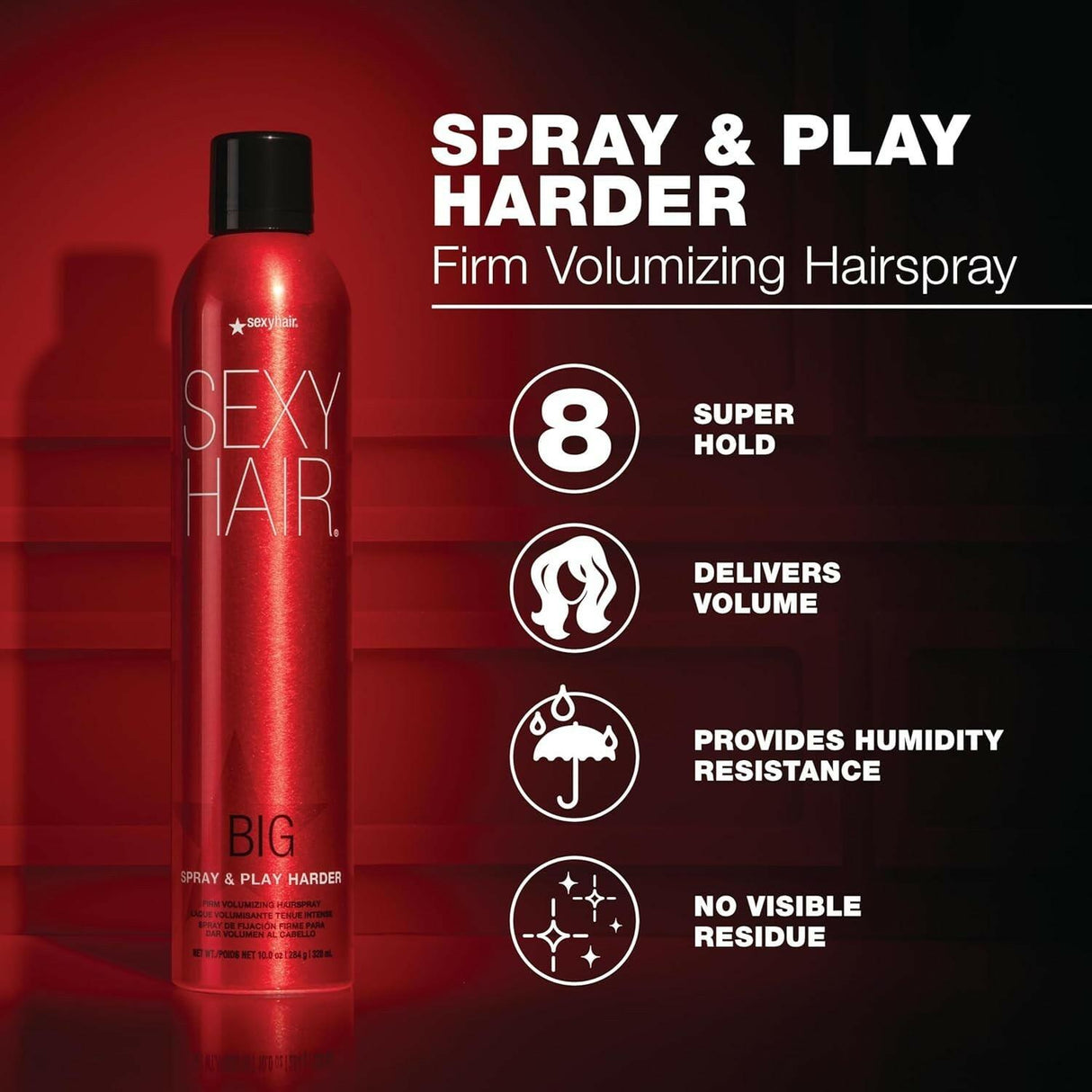Big Sexy Hair Spray & Play Harder Firm Volumizing Hairspray 10 oz