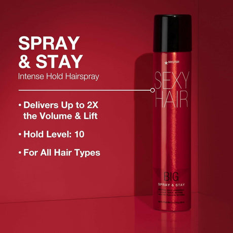 Sexy Hair Big Spray & Stay Intense Hold Hairspray 9 oz
