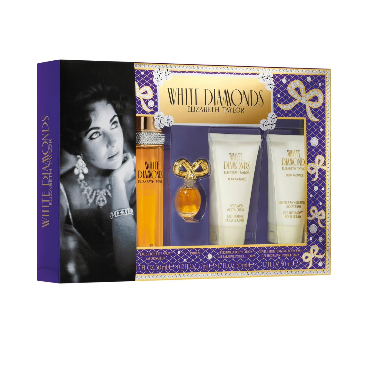 White Diamonds by Elizabeth Taylor Fragrance for Women 4 Piece Gift Set