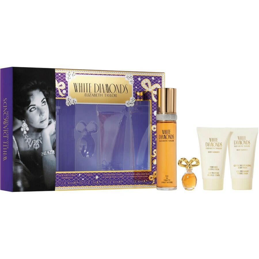 White Diamonds by Elizabeth Taylor Fragrance for Women 4 Piece Gift Set