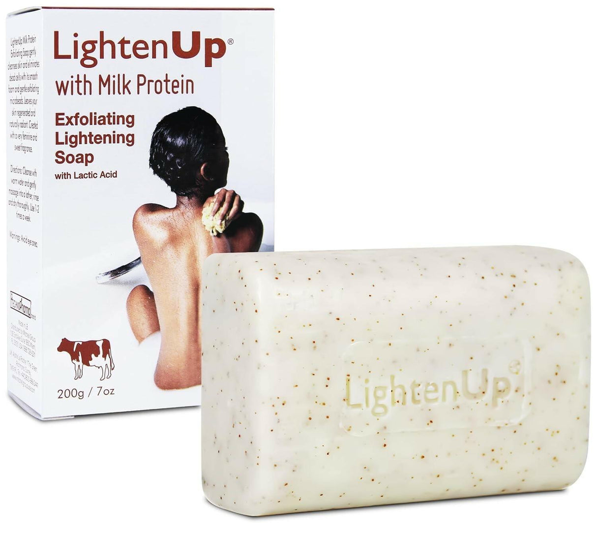 LightenUp Milk Protein Exfoliating Brightening Soap 7 oz