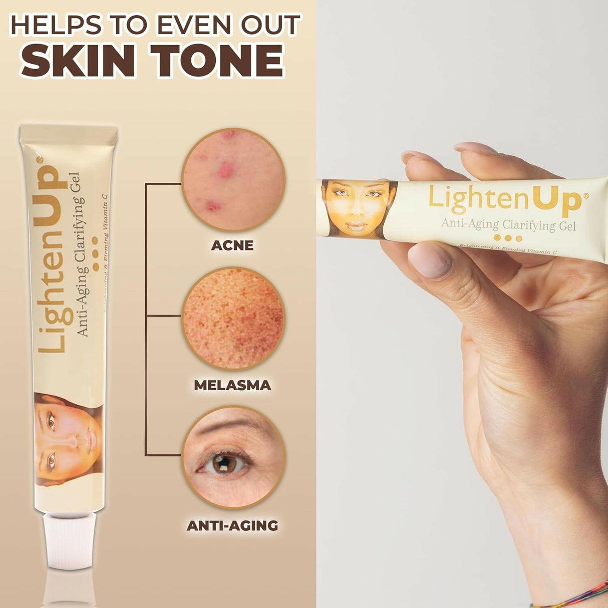 Omic LightenUp Gold Anti-Aging Clarifying Gel 1 oz