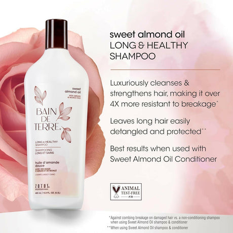 Bain de Terre Sweet Almond Long & Healthy Shampoo 33.8 oz