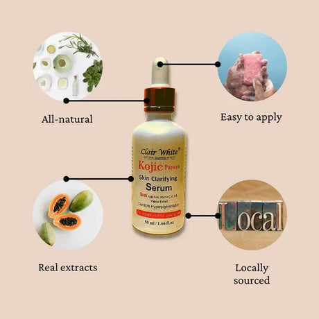 Clair White Kojic Papaya Skin Clarifying Serum 1.66 oz