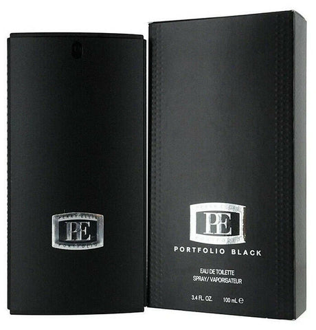 Portfolio Black by Perry Ellis For Men Eau de Toilette Spray 3.4 oz