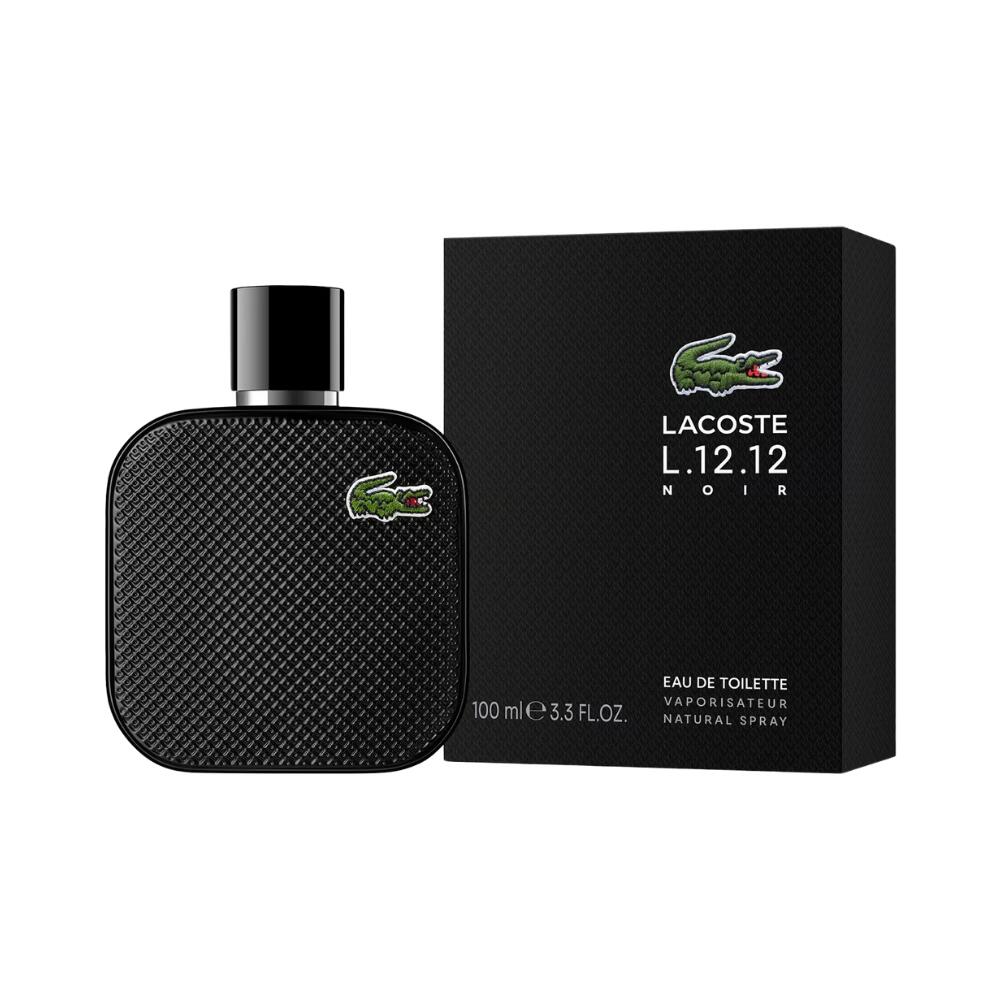 Lacoste L.12.12 Noir by Lacoste for Men Eau de Toilette Spray 3.3 oz