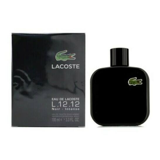Lacoste L.12.12 Noir Intense by Lacoste for Men Eau de Toilette Spray 3.3 oz