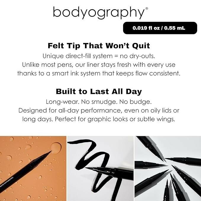 Bodyography On Point Liquid Liner Pen Jet Black