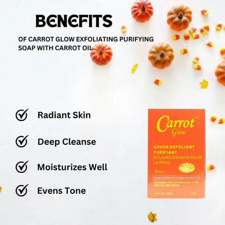 Carrot Glow Exfoliating Purifying Soap 7 oz