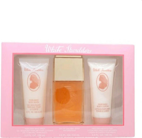 White Shoulders by Evyan Fragrance for Women 3 Piece Gift Set