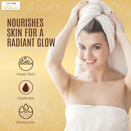 Omic LightenUp Gold Anti-Aging Shea Butter Body Wash 33.8 oz