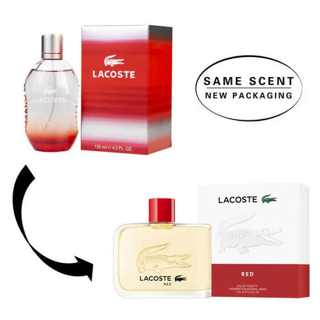 Lacoste Red by Lacoste for Men Eau de Toilette Spray 4.2 oz