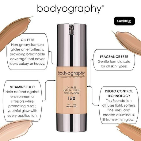 Bodyography Natural Finish Foundation Light/Medium 150