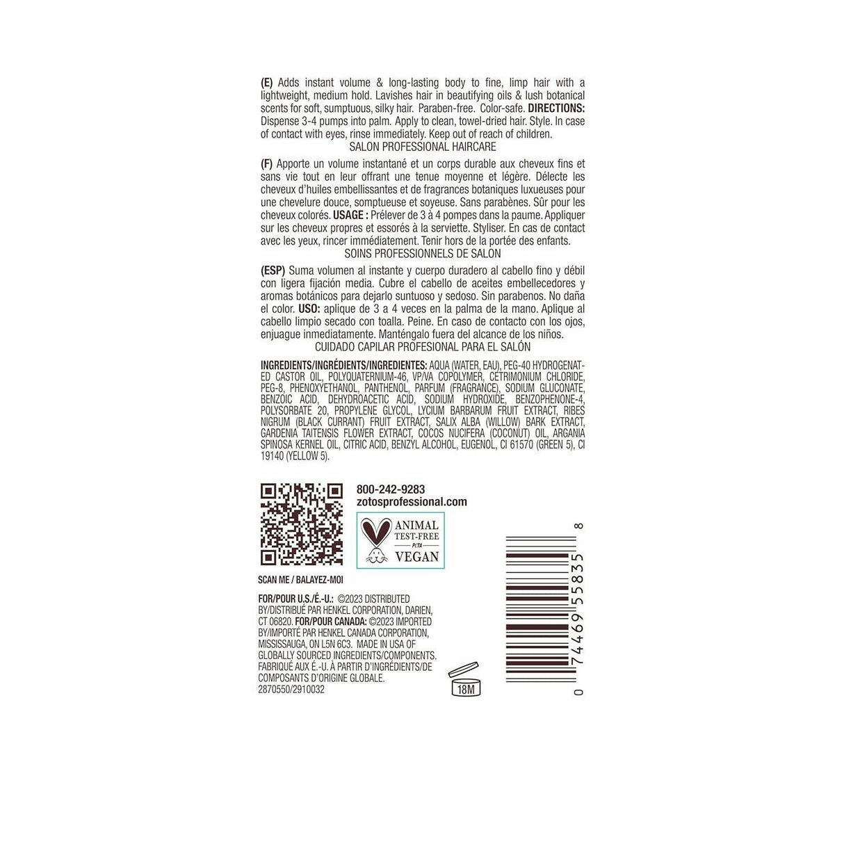 Bain de Terre Rise N' Shine Volumizing Foam 6.7 oz