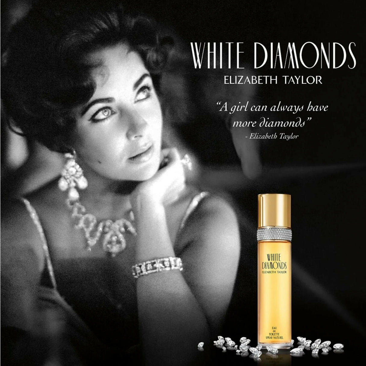 White Diamonds by Elizabeth Taylor for Women Eau de Toilette Spray 1.7 oz