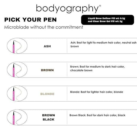 Bodyography Epic Brow 2-in-1 Clear Brow Gel - Ash