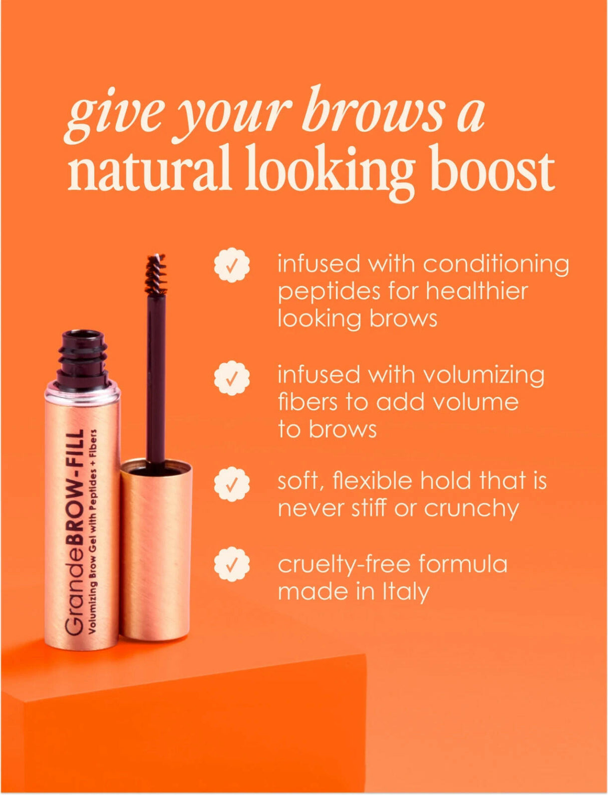 Grande Cosmetics GrandeBROW-FILL Volumizing Brow Gel Dark