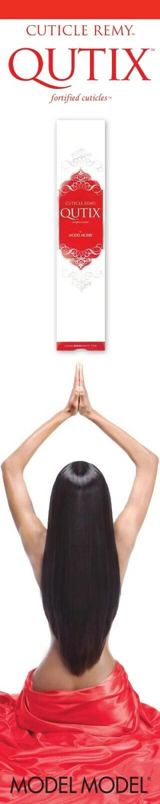 Model Model Qutix Cuticle Remy Yaki Human Hair 12'' Color 2