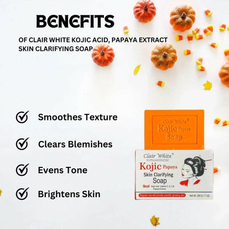 Clair White Kojic Papaya Skin Clarifying Soap 7 oz