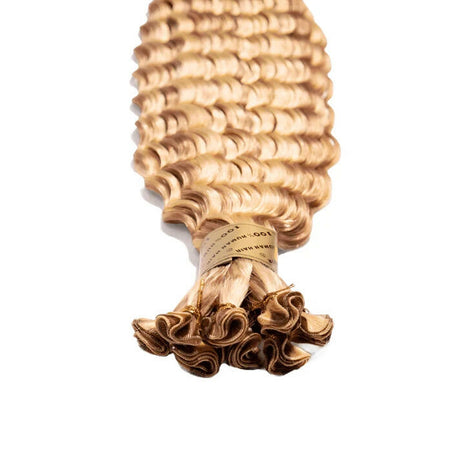 Bohyme Deep Wave Hand Tied Weft Remy Human Hair 14" Color 27