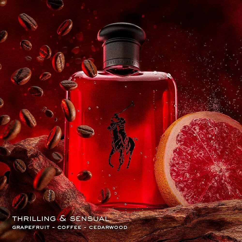 Polo Red by Ralph Lauren for Men Eau de Toilette Spray 2.5 oz