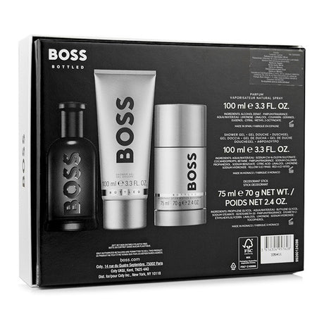 Hugo Boss Boss Bottled Parfum Fragrance for Men 3 Piece Gift Set