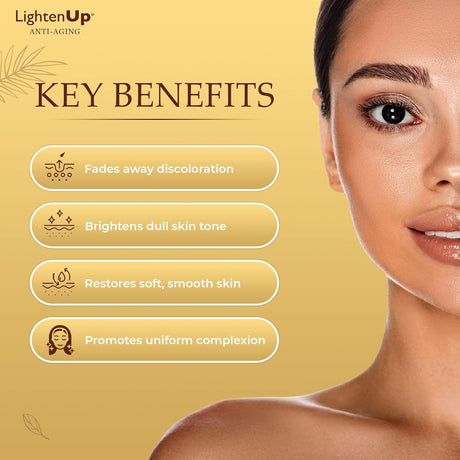Omic LightenUp Gold Anti-Aging Active Brightening Cream 3.4 oz
