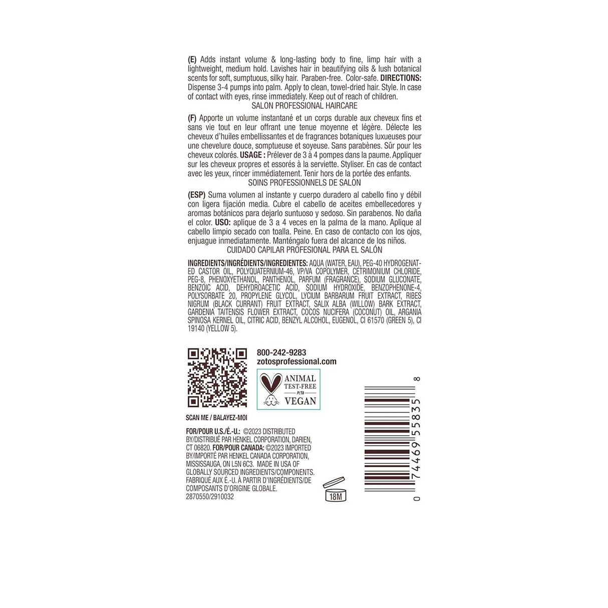 Bain de Terre Rise N' Shine Volumizing Foam 6.7 oz