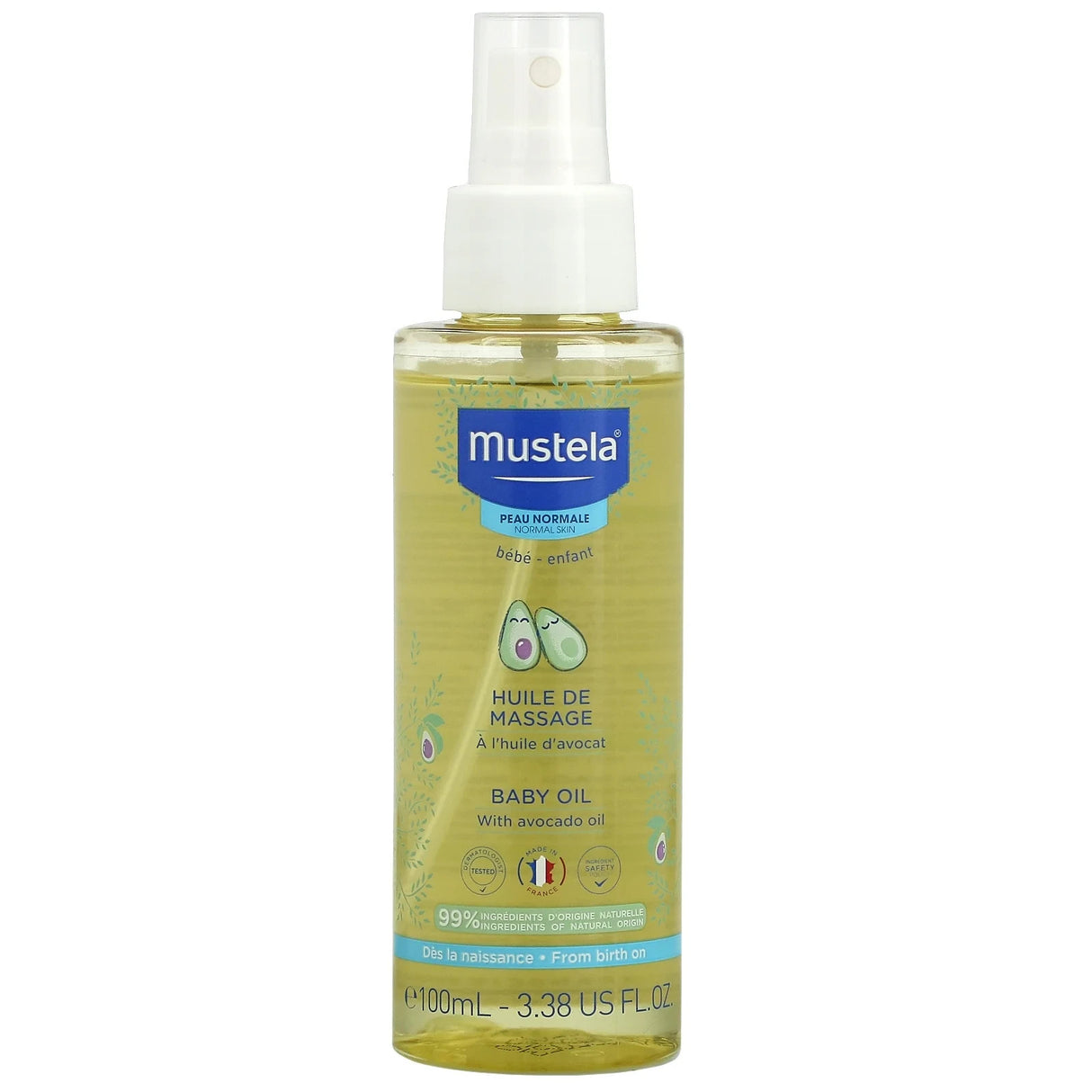 Mustela Moisturizing Baby Oil Spray 3.38 oz