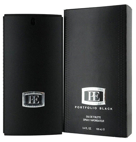 Portfolio Black by Perry Ellis For Men Eau de Toilette Spray 3.4 oz