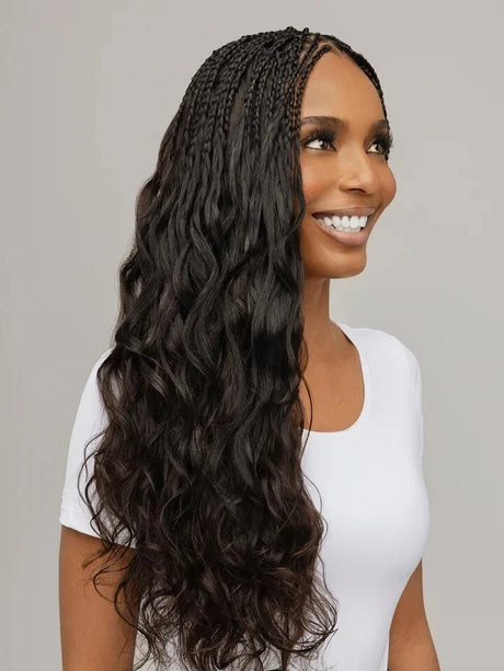 Bobbi Boss Ocean Wave Indi Remi Bulk Braiding Human Hair 18" Color 1B