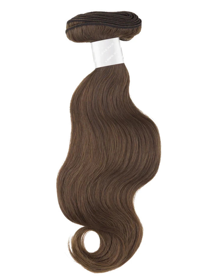 Bohyme European Body Wave Machine-Tied Weft Remy Human Hair 14" Color 4