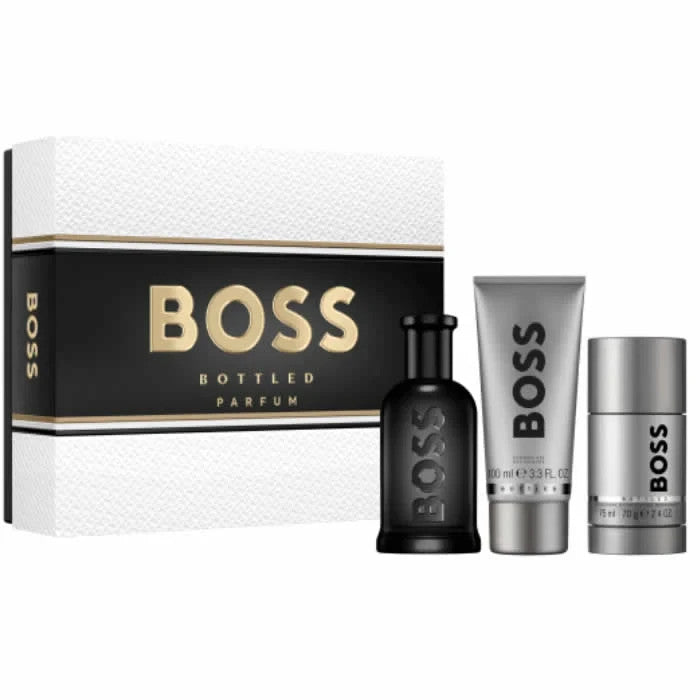 Hugo Boss Boss Bottled Parfum Fragrance for Men 3 Piece Gift Set
