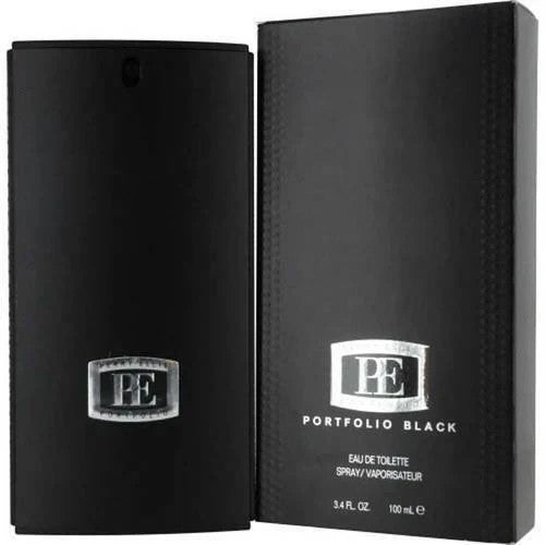 Portfolio Black by Perry Ellis For Men Eau de Toilette Spray 3.4 oz