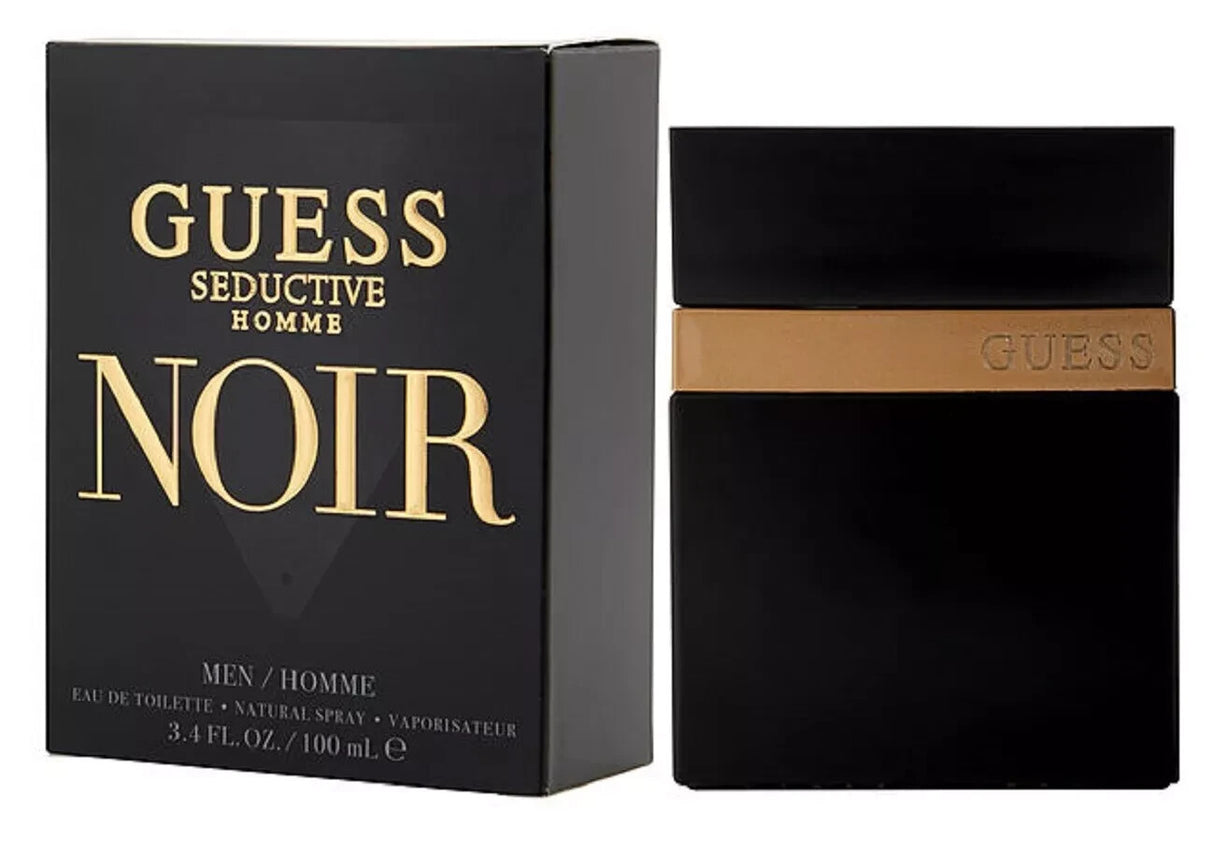 Guess Seductive Noir Homme for Men Eau de Toilette Spray 3.4 oz