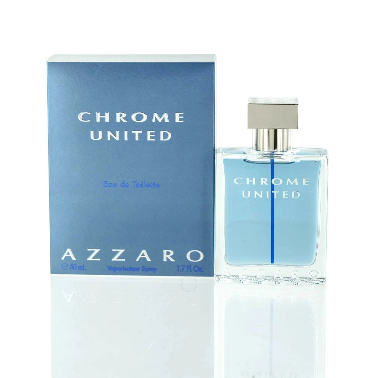 Chrome United by Azzaro for Men Eau de Toilette Spray 1.7 oz
