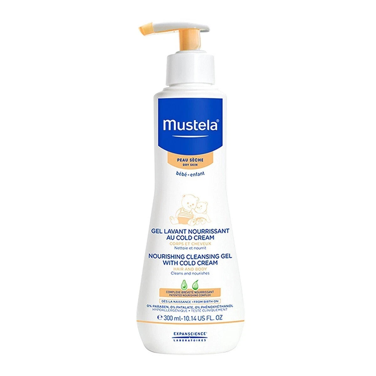 Mustela Nourishing Cleansing Gel with Cold Cream 10.14 oz