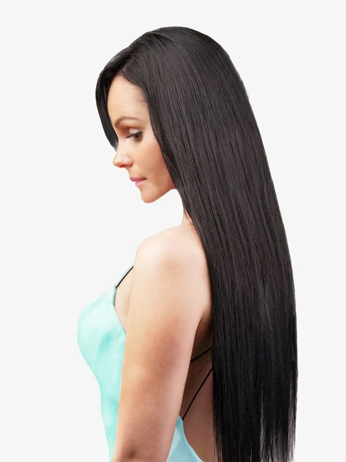 Bohyme Silky Straight Machine Tied Weft Human Hair 10" Color 1B