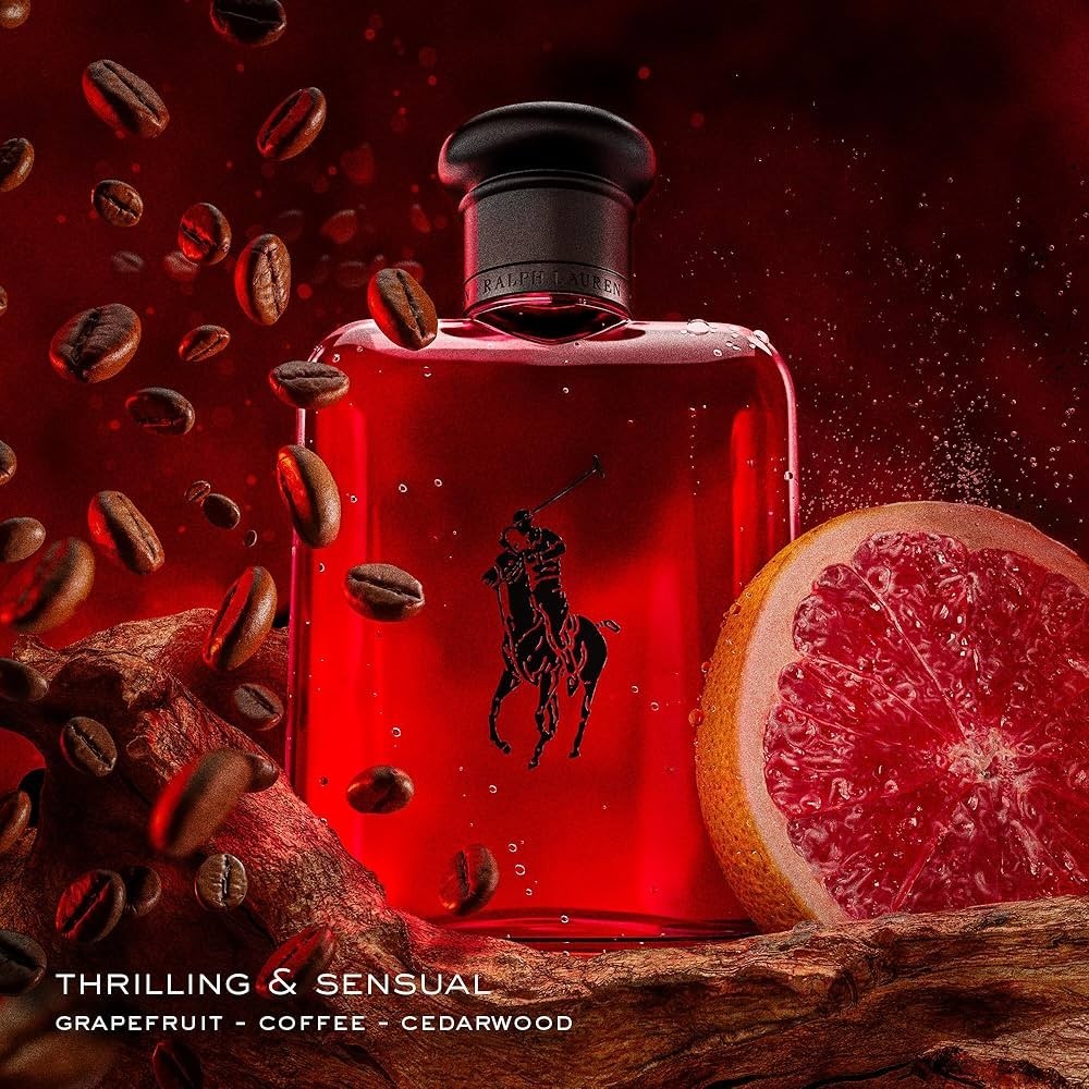 Polo Red by Ralph Lauren for Men Eau de Toilette Spray 2.5 oz