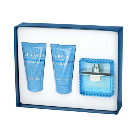 Versace Man Eau Fraiche Fragrance for Men 3 Piece Gift Set