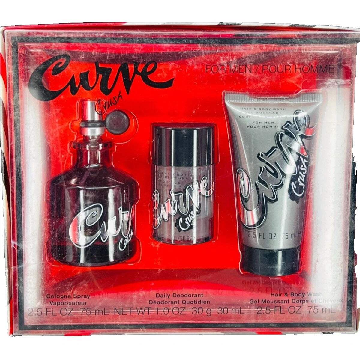 Curve Crush by Liz Claiborne for Men Fragrance 3 Piece Gift Set