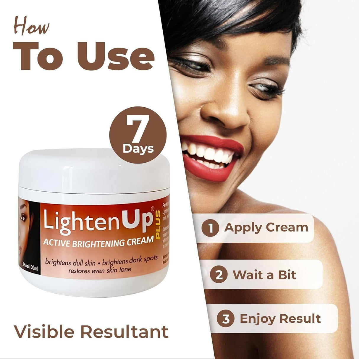 Omic LightenUp Plus Active Skin Brightening Cream 3.4 oz