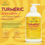 Organic Extract Turmeric Body Cream 16 oz