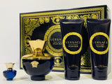Dylan Blue by Versace Fragrance for Women 4 Piece Gift Set