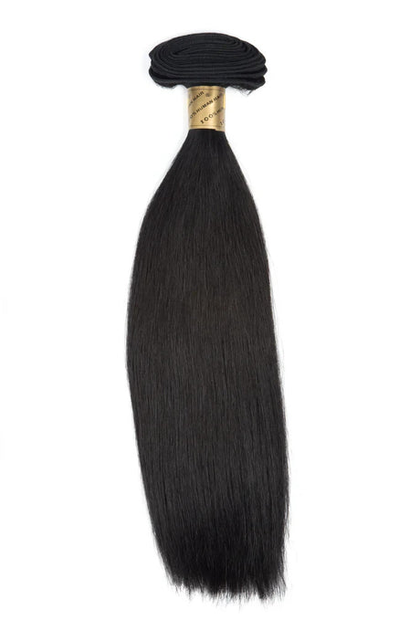 Bohyme Silky Straight Machine Tied Weft Human Hair 16" Color 1